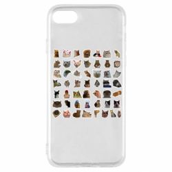 Чехол для iPhone SE 2020 Коты мем. - PrintSalon