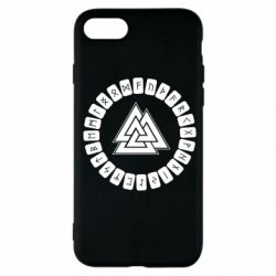 Чехол для iPhone SE 2020 Scandinavian Runes And Walknut - PrintSalon