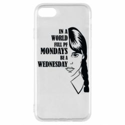 Чехол для iPhone SE 2020 Wednesday girl - PrintSalon