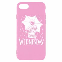 Чохол для iPhone SE 2022 Венздей Вдамс и зонт - PrintSalon