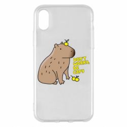 Чохол для iPhone X/Xs Будь Капібарою - PrintSalon