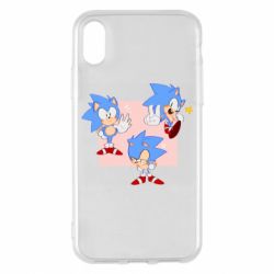 Чехол для iPhone X/Xs Funny Sonic - PrintSalon