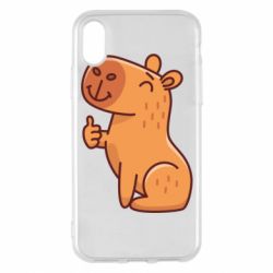 Чехол для iPhone X/Xs Капибара лайк - PrintSalon