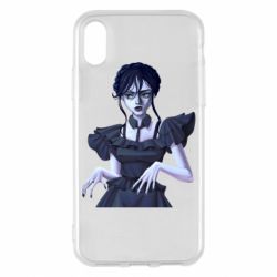 Чехол для iPhone X/Xs Венздей арт - PrintSalon