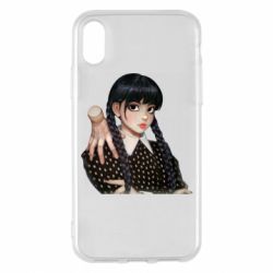 Чехол для iPhone X/Xs Венсдей и Вещь - PrintSalon