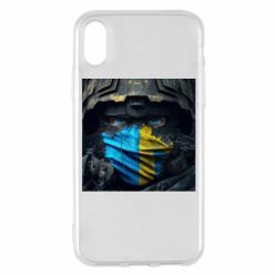 Чехол для iPhone X/Xs Воин ЗСУ - PrintSalon