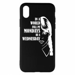 Чехол для iPhone X/Xs Wednesday girl - PrintSalon