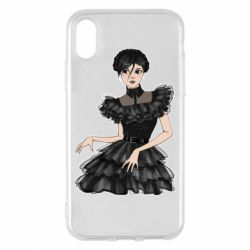 Чехол для iPhone X/Xs Wednesday Sketch - PrintSalon