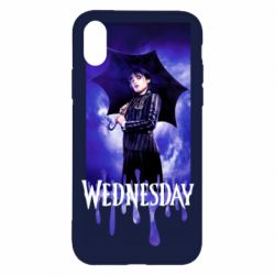 Чехол для iPhone X/Xs Wednesday Text Logo - PrintSalon