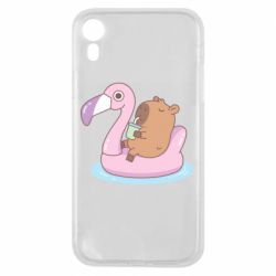Чехол для iPhone XR Capybara Chilling - PrintSalon
