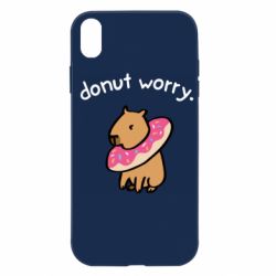 Чехол для iPhone XR Donut Worry - PrintSalon