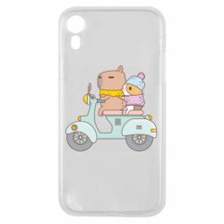 Чехол для iPhone XR Капибара и Морская свинка - PrintSalon