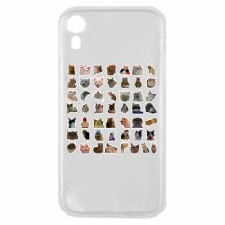 Чехол для iPhone XR Коты мем. - PrintSalon