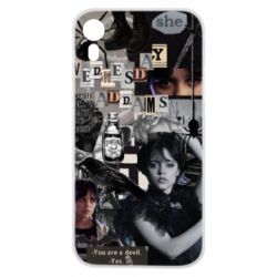 Чехол для iPhone XR Венздей Адамс.