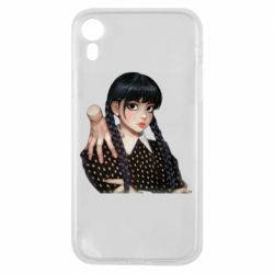 Чехол для iPhone XR Венсдей и Вещь