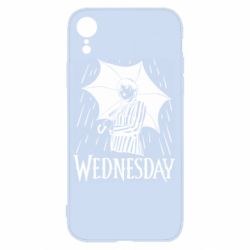 Чохол для iPhone XR Венздей Вдамс и зонт - PrintSalon
