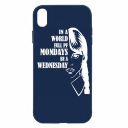 Чехол для iPhone XR Wednesday girl - PrintSalon