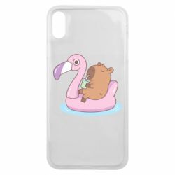 Чехол для iPhone Xs Max Capybara Chilling - PrintSalon