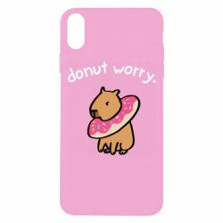 Чехол для iPhone Xs Max Donut Worry - PrintSalon