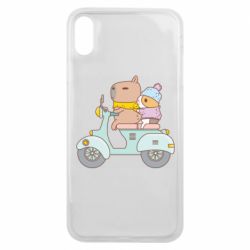 Чехол для iPhone Xs Max Капибара и Морская свинка - PrintSalon