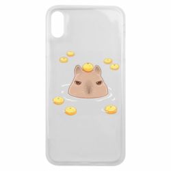 Чехол для iPhone Xs Max Морда капибары - PrintSalon