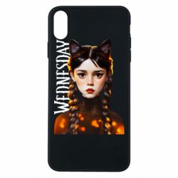 Чехол для iPhone Xs Max Венздей кошка - PrintSalon