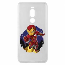 Чехол для Meizu Note 8 Flying Iron man - PrintSalon