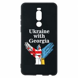 Чехол для Meizu Note 8 Украина с Грузией-PrintSalon Чехол для Meizu Note 8 Украина с Грузией