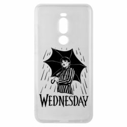 Чохол для Meizu Note 8 Венздей Вдамс и зонт - PrintSalon