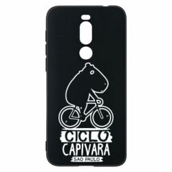 Чехол для Meizu X8 Капибара на велосипеде - PrintSalon
