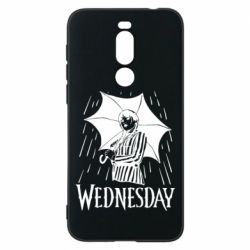 Чехол для Meizu X8 Венздей Вдамс и зонт