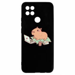 Чехол для Oppo A15s/A15 Capybara With Laptop - PrintSalon