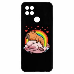 Чехол для Oppo A15s/A15 Капибара на рыбе - PrintSalon