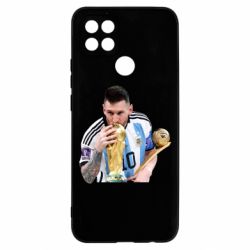 Чехол для Oppo A15s/A15 Месси целует кубок