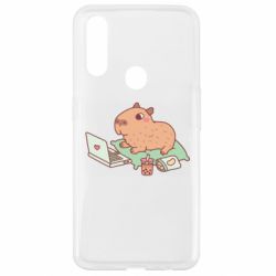 Чехол для Oppo A31 Capybara With Laptop - PrintSalon