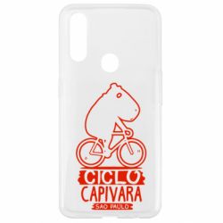 Чехол для Oppo A31 Капибара на велосипеде - PrintSalon