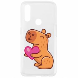 Чехол для Oppo A31 Капибара сердечко - PrintSalon