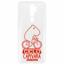 Чехол для Oppo A5/A9 2020 Капибара на велосипеде - PrintSalon