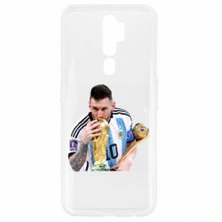 Чехол для Oppo A5/A9 2020 Месси целует кубок - PrintSalon