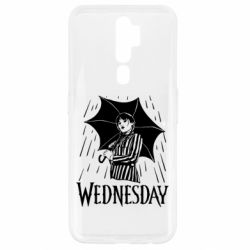 Чохол для Oppo A5/A9 2020 Венздей Вдамс и зонт - PrintSalon