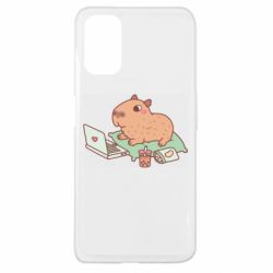 Чехол для Oppo A52/A72/A92 Capybara With Laptop - PrintSalon