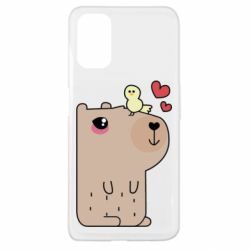 Чехол для Oppo A52/A72/A92 Капибара с цыпленком - PrintSalon