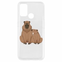 Чехол для Oppo A53/A32/A33 Две капибары