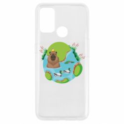 Чехол для Oppo A53/A32/A33 Капибара в воде - PrintSalon