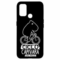 Чехол для Oppo A53/A32/A33 Капибара на велосипеде - PrintSalon
