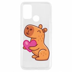 Чехол для Oppo A53/A32/A33 Капибара сердечко - PrintSalon