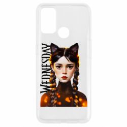 Чехол для Oppo A53/A32/A33 Венздей кошка - PrintSalon