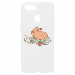 Чехол для Oppo A5s/A12 Capybara With Laptop - PrintSalon