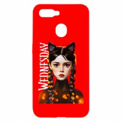 Чехол для Oppo A5s/A12 Венздей кошка - PrintSalon