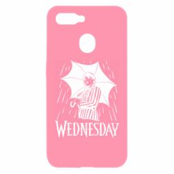 Чохол для Oppo A5s / A12Венздей Вдамс и зонт - PrintSalon